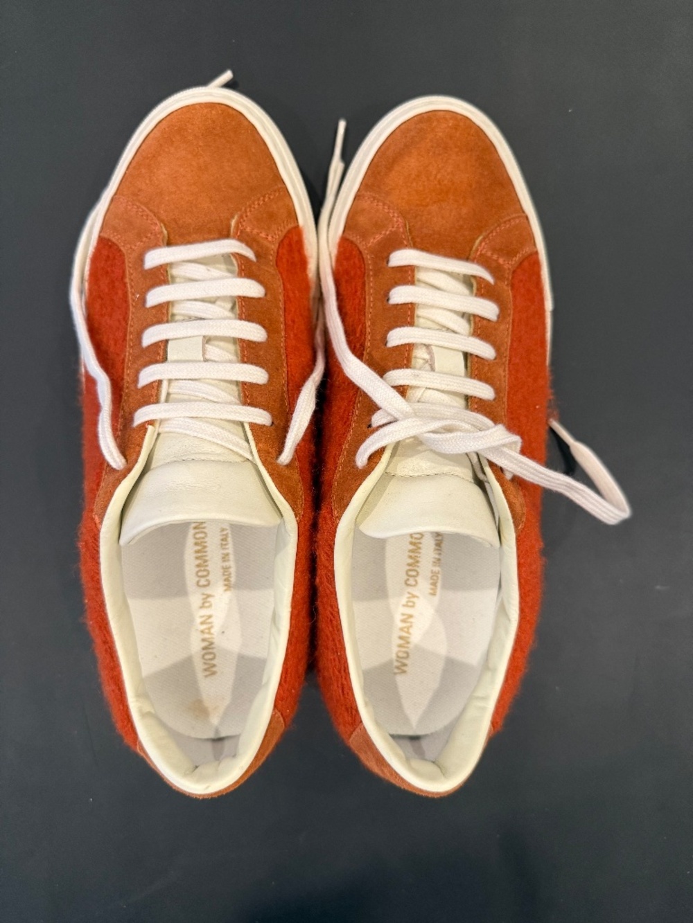 Woman by Common Projects Rust Retro Sneakers. EU37. Very Light Wear.